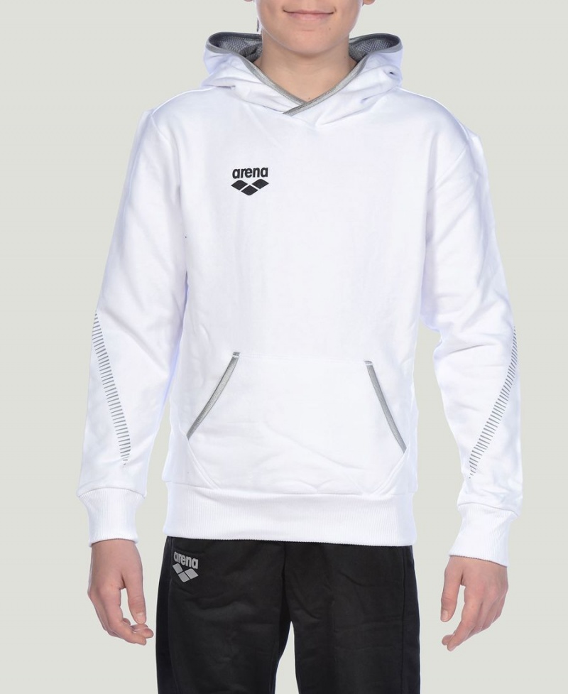 Blanche Sweat a Capuche Arena Youth Team Line Long Sleeve - QPZ-7514176