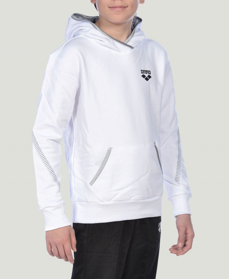 Blanche Sweat a Capuche Arena Youth Team Line Long Sleeve - QPZ-7514176