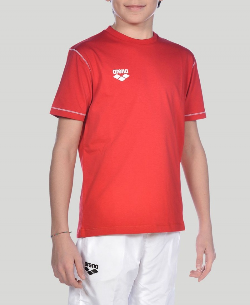 Rouge T-Shirt Arena Youth Team Line Corta Sleeve - LEY-7552441