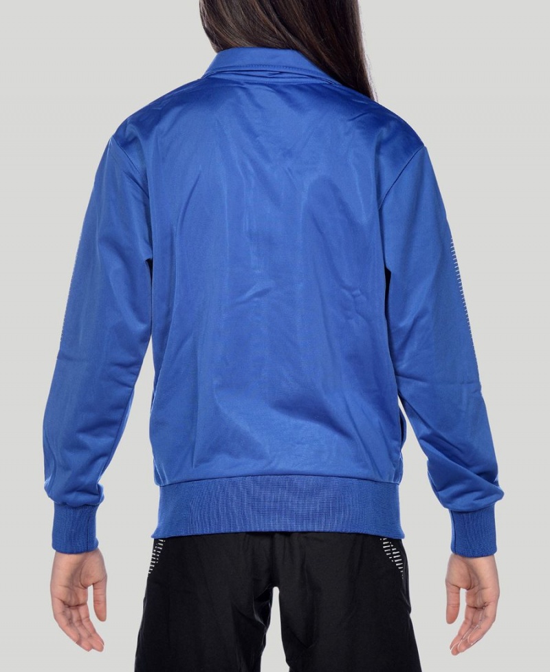 Bleu Veste Arena Youth Team Line Tricoté Poly - MUH-8967265