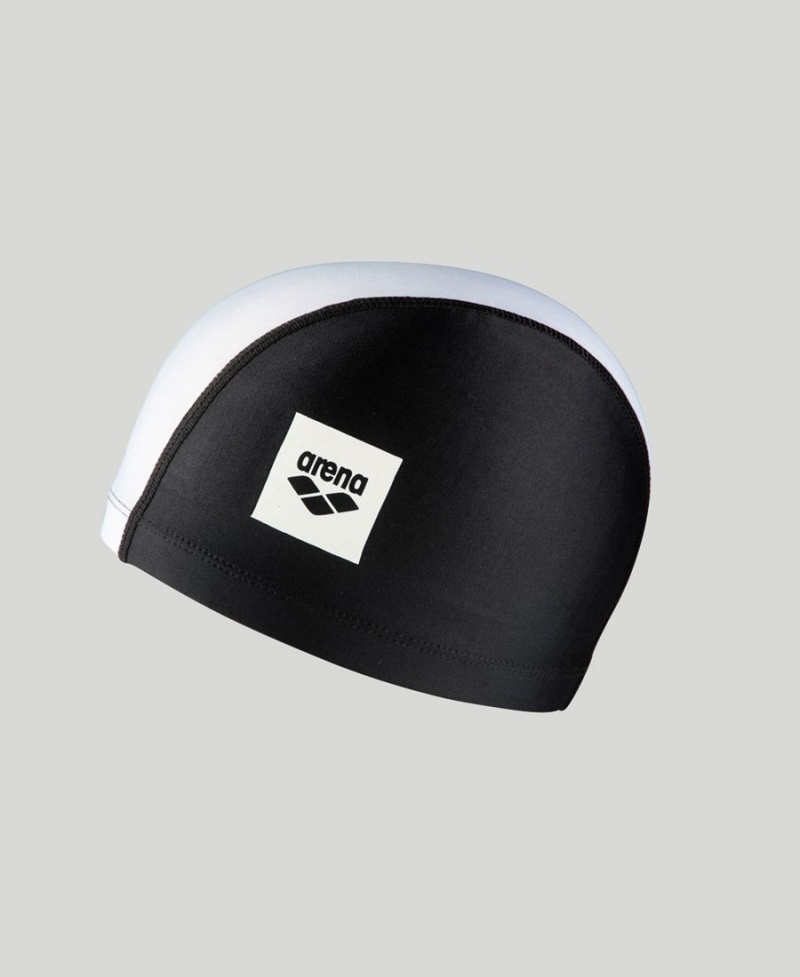 Noir Blanche Bonnet de Bain Arena Unix II Junior - XGQ-4143751