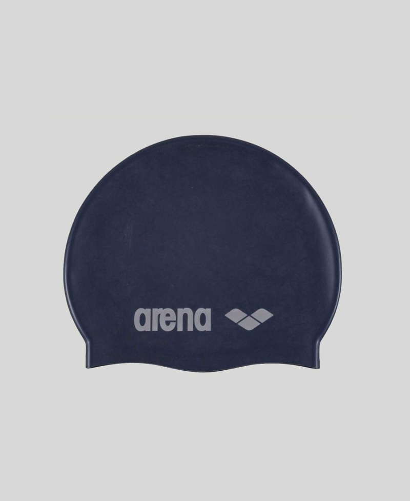 Bleu Marine Bonnet de Bain Arena Classiche Silicone Youth - BVB-0975055