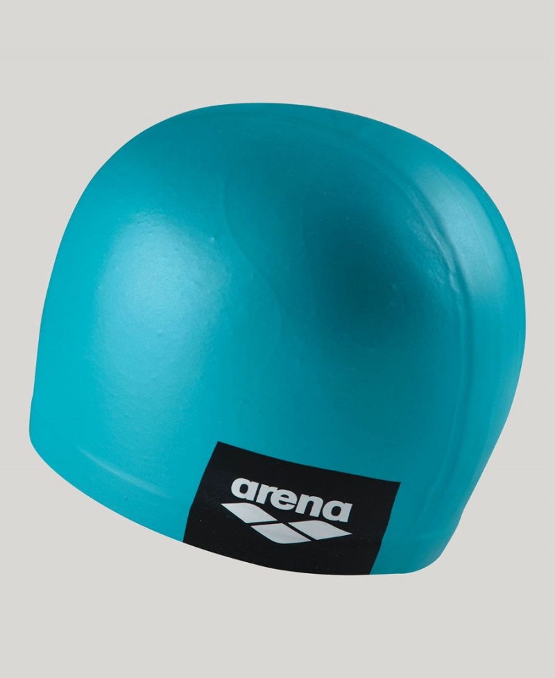 Turquoise Bonnet de Bain Arena Logo Moulded Silicone - SRK-7752463