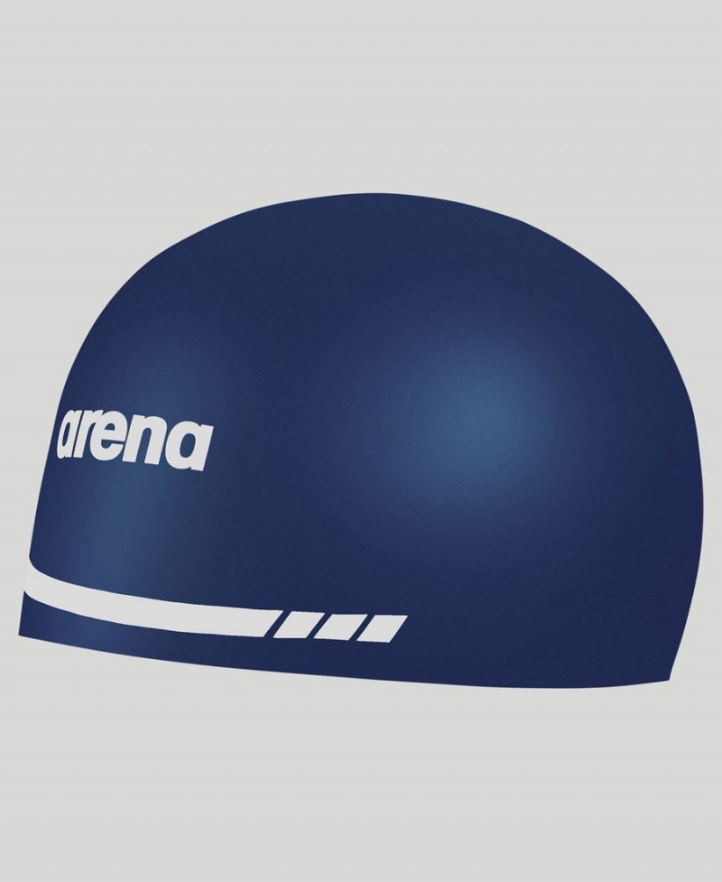 Bleu Marine Bonnet de Bain Arena 3D Soft - SUO-8006888