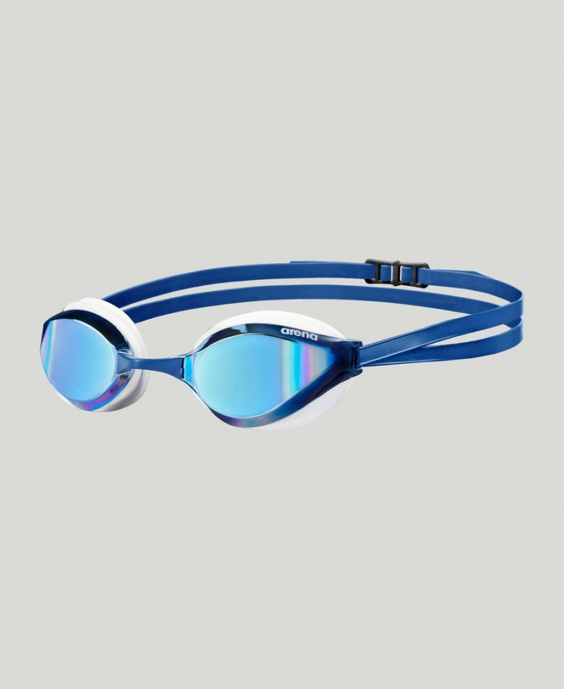 Bleu Blanche Lunette Natation Arena Python Mirror - JDG-6464739