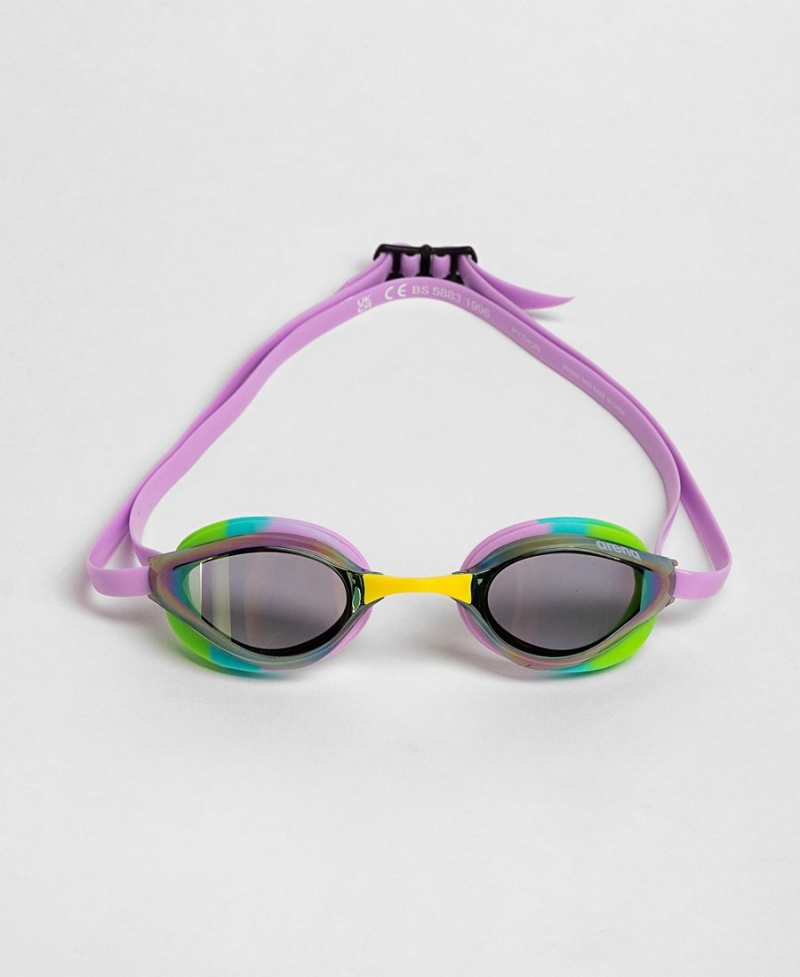 Vert Violette Lunette Natation Arena Python Mirror - OCZ-6980502