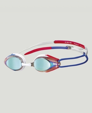 Blanche Bleu Rouge Lunette Natation Arena Tracks Jr Mirror - WCQ-2282006