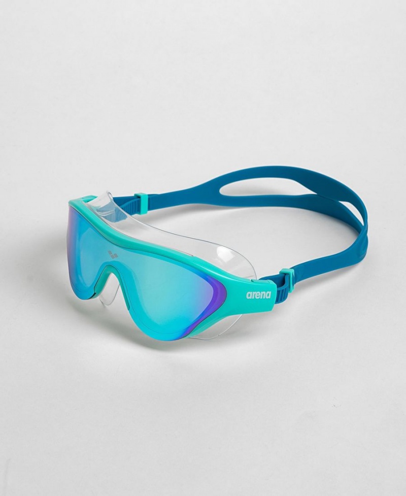 Bleu Bleu Marine Lunette Natation Arena The One Mirror Mask - KWY-9508635