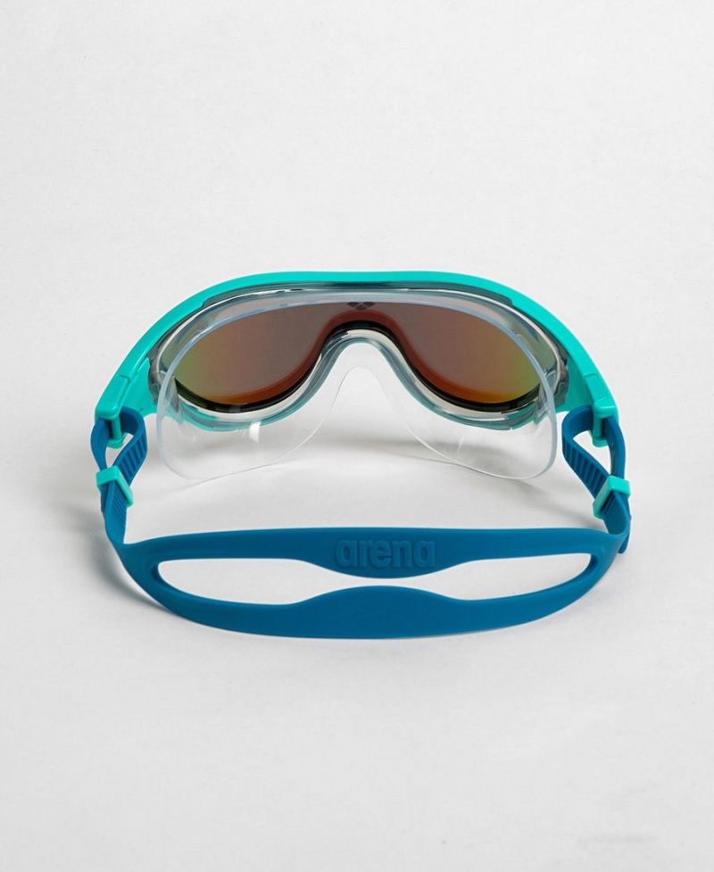 Bleu Bleu Marine Lunette Natation Arena The One Mirror Mask - KWY-9508635