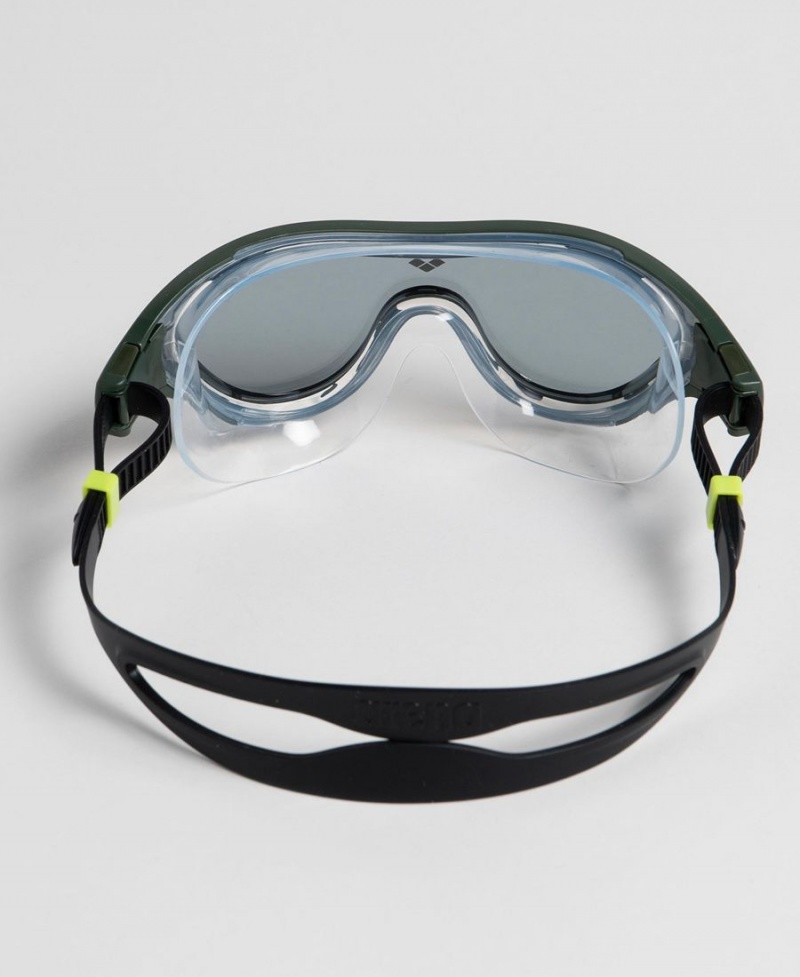 Grise Vert Noir Lunette Natation Arena The One Mask - TKR-8803528