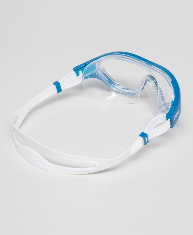 Bleu Blanche Lunette Natation Arena The One Mask - ZPL-5746178