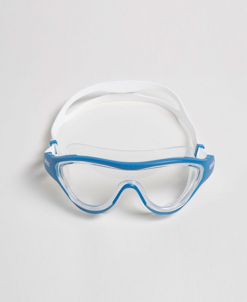 Bleu Blanche Lunette Natation Arena The One Mask - ZPL-5746178