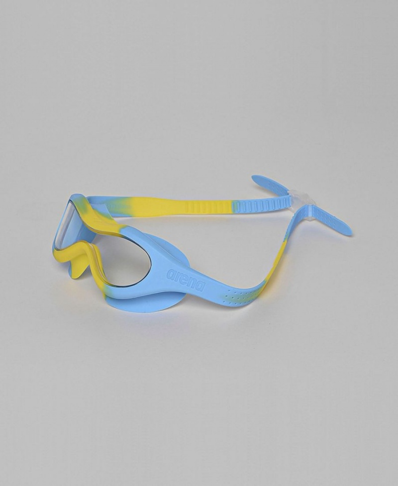 Jaune Bleu Lunette Natation Arena Spider Kids Mask - XNS-0850466