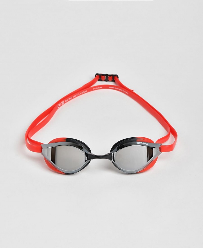 Argent Noir Rouge Lunette Natation Arena Python Mirror - GUG-9730681