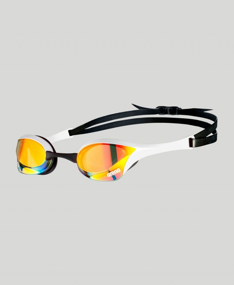 Jaune Blanche Lunette Natation Arena Cobra Ultra Swipe Mirror - TMZ-7168053