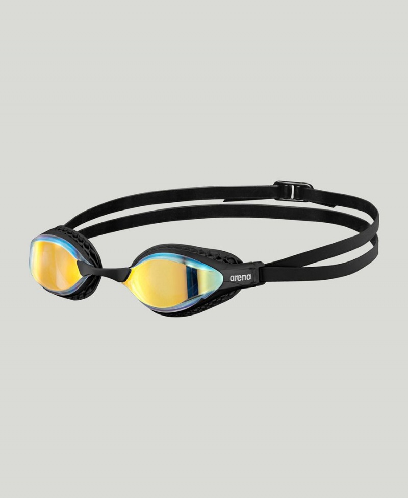 Jaune Noir Lunette Natation Arena Air Speed Mirror - BZT-3746488