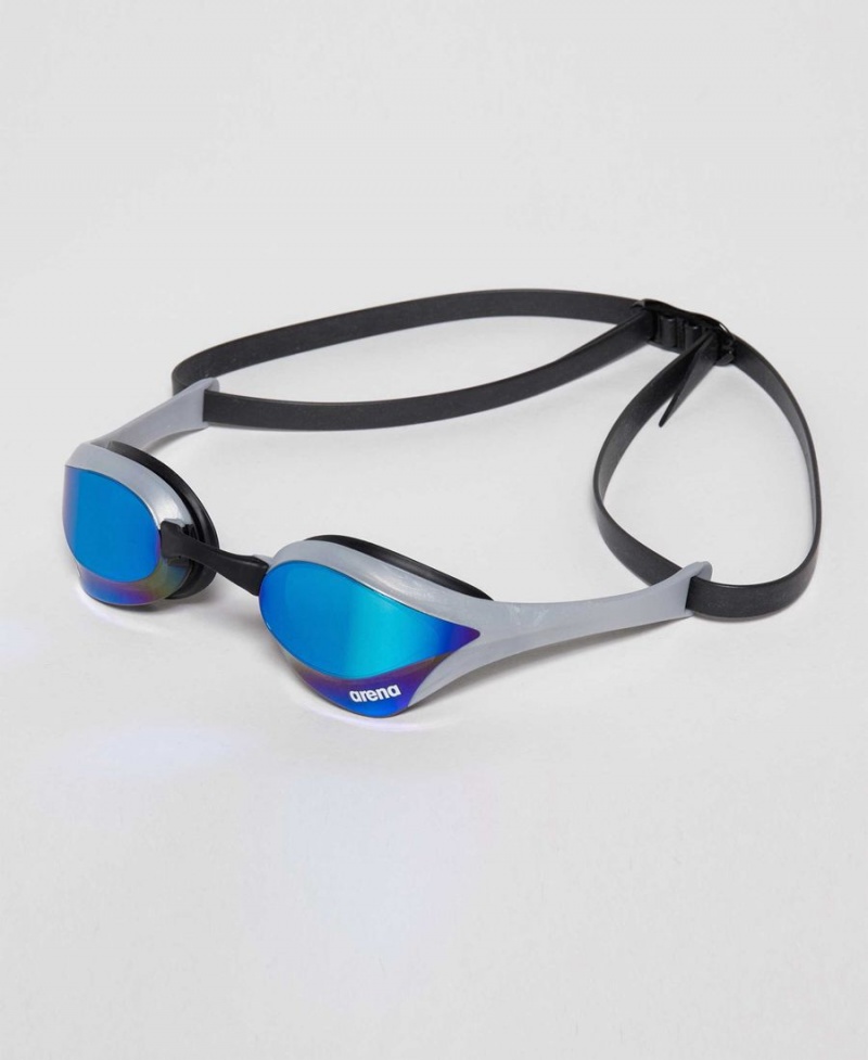 Bleu Argent Lunette Natation Arena Cobra Ultra Swipe Mirror - GHQ-2818761