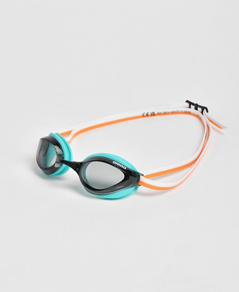 Turquoise Orange Lunette Natation Arena Python - DPI-8272317