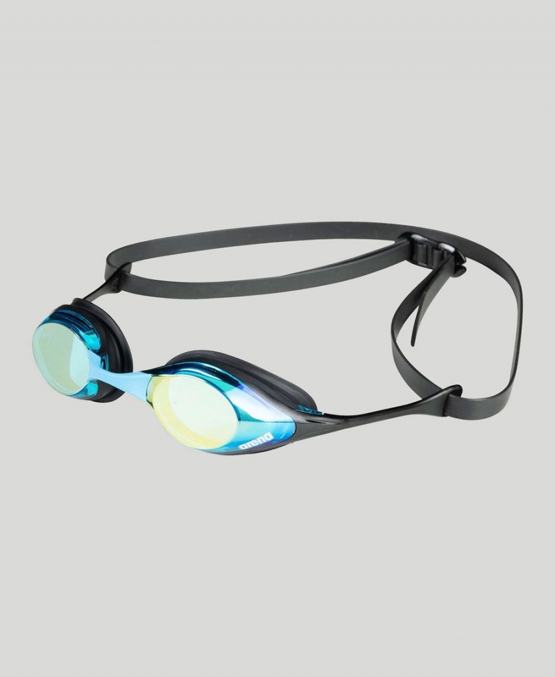 Bleu Noir Lunette Natation Arena Cobra Swipe Mirror - MER-3453387