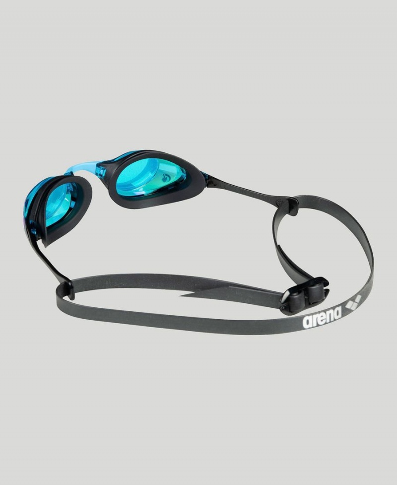 Bleu Noir Lunette Natation Arena Cobra Swipe Mirror - MER-3453387