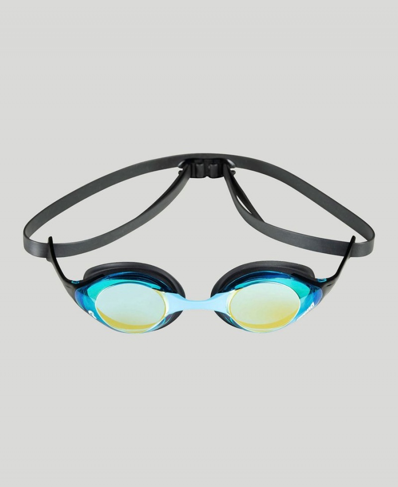 Bleu Noir Lunette Natation Arena Cobra Swipe Mirror - MER-3453387