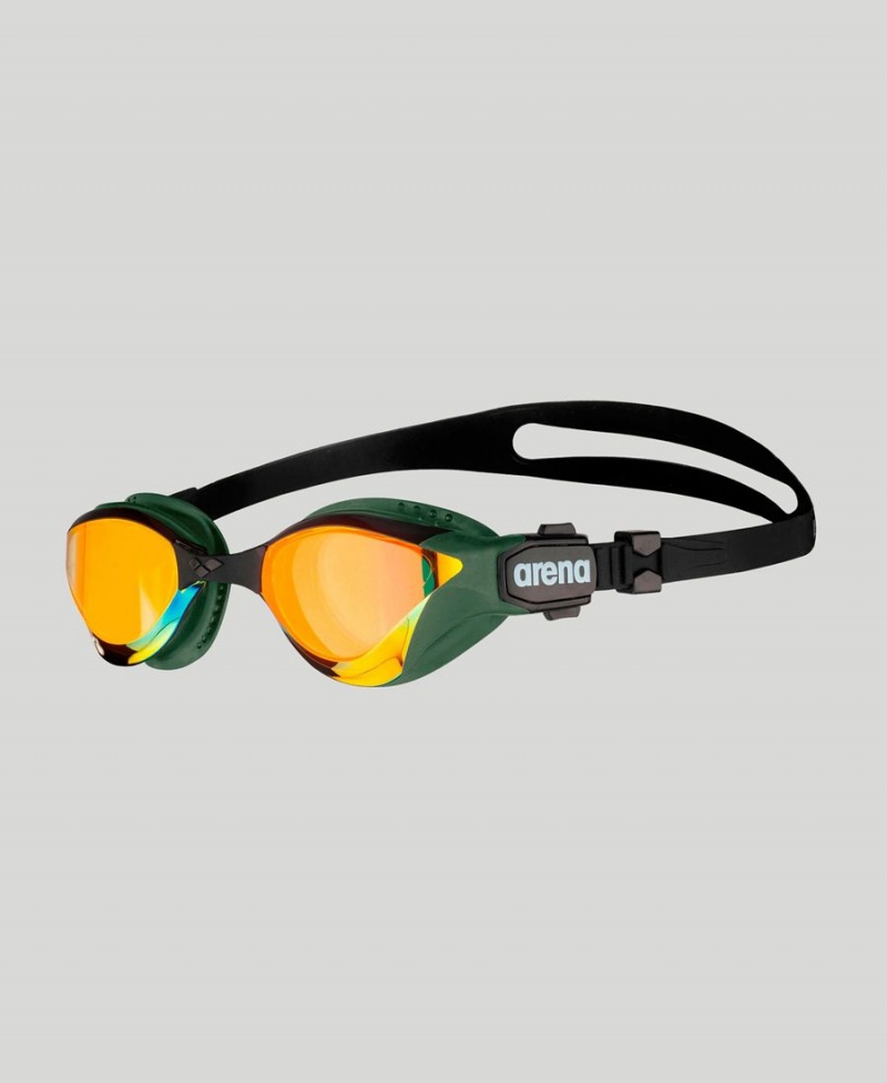 Jaune Vert Lunette Natation Arena Cobra Tri Swipe Mirror - FTP-9590953