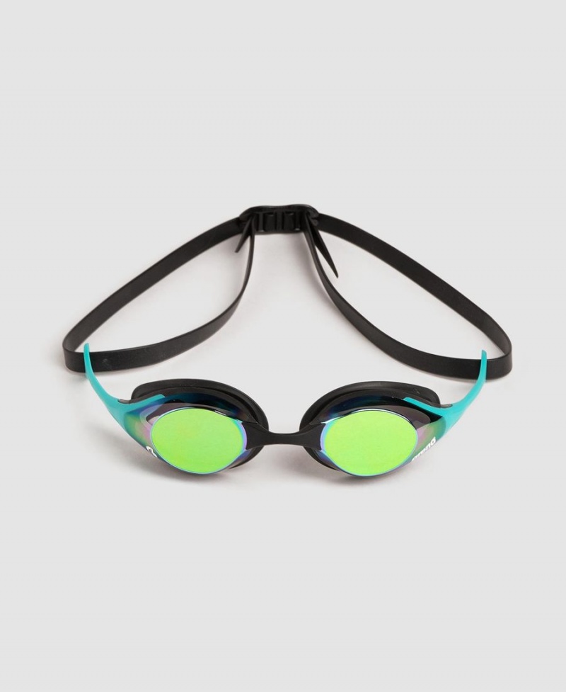 Vert Turquoise Noir Lunette Natation Arena Cobra Swipe Mirror - CYT-1530989