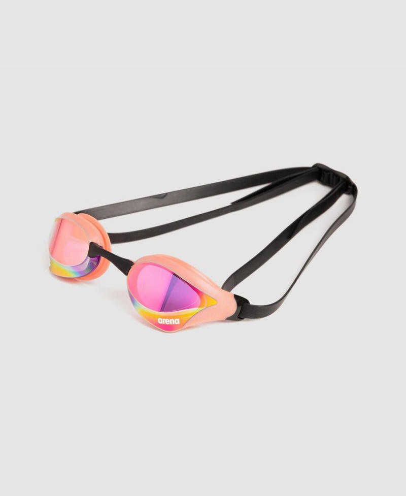 Violette Rouge Lunette Natation Arena Cobra Core Swipe Mirror - XDP-5960855