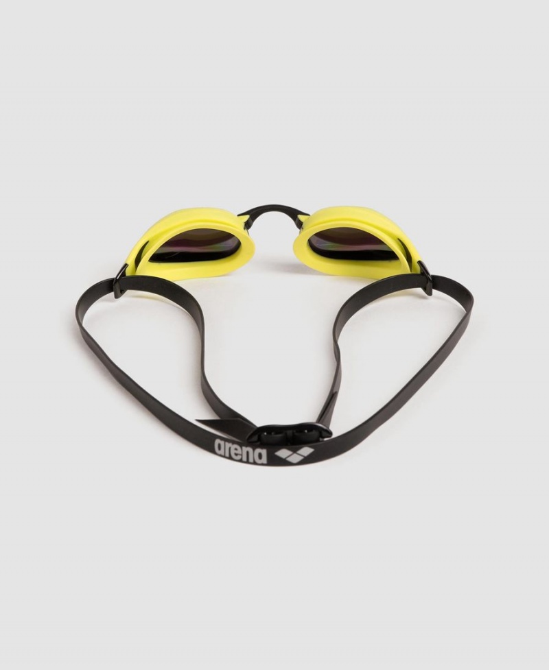 Vert Jaune Lunette Natation Arena Cobra Core Swipe Mirror - FJG-2778557