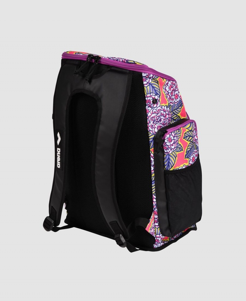 Noir Violette Multicolore Sac a Dos Arena Spiky III 45 Allover Print - KYB-9888423