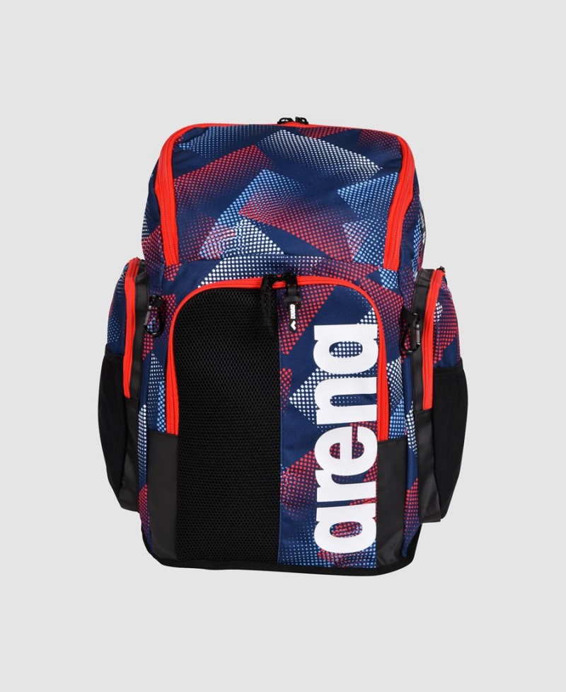 Noir Bleu Marine Multicolore Sac a Dos Arena Spiky III 45 Allover Print - DVC-9105862