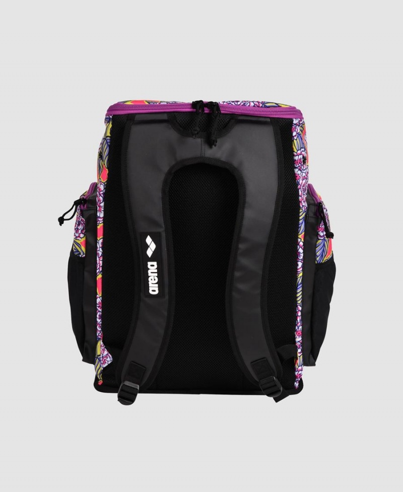 Noir Violette Multicolore Sac a Dos Arena Spiky III 45 Allover Print - KYB-9888423