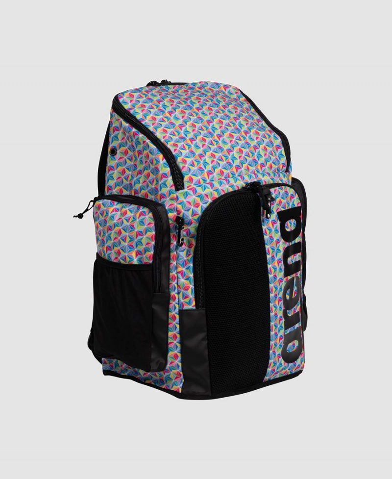 Noir Bleu Multicolore Sac a Dos Arena Spiky III 45 Allover Print - FAD-5630562