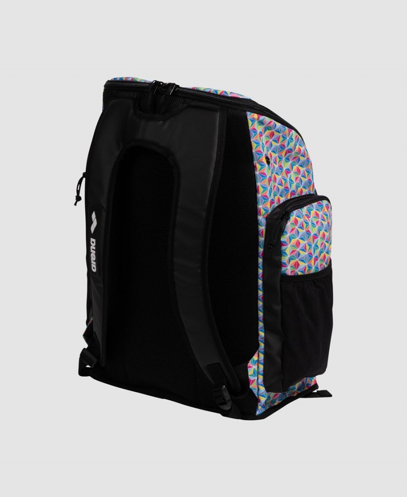 Noir Bleu Multicolore Sac a Dos Arena Spiky III 45 Allover Print - FAD-5630562