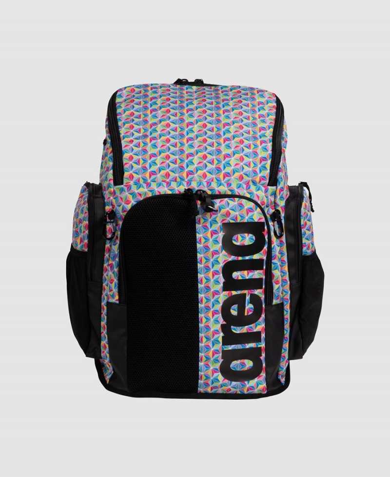 Noir Bleu Multicolore Sac a Dos Arena Spiky III 45 Allover Print - FAD-5630562