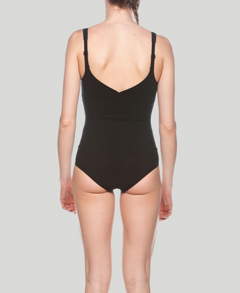 Noir Blanche Maillot de Bain Arena Jewel Wing Back - VEQ-3094646