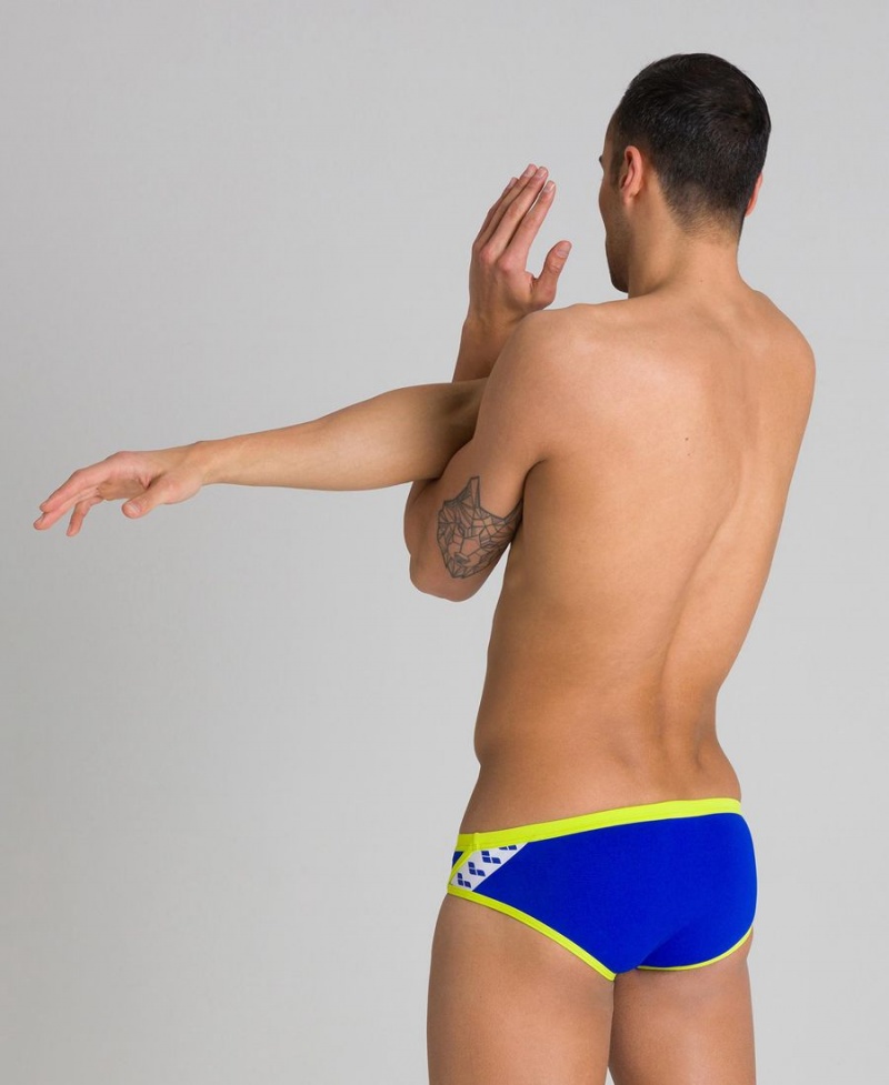 Bleu Vert Slip de Bain Arena Team Stripe - PRT-1500771