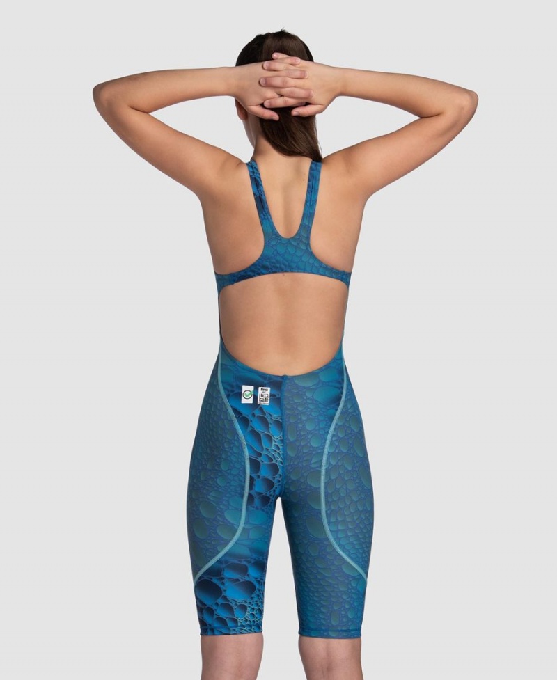 Bleu Multicolore Combinaison Natation Arena Powerskin ST Next Eco Limited Edition Open Back Jr - YWL-7156406