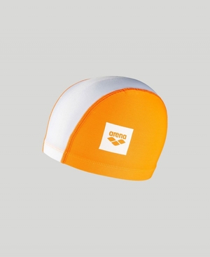 Orange Blanche Bonnet de Bain Arena Unix II Junior - PRU-3670060